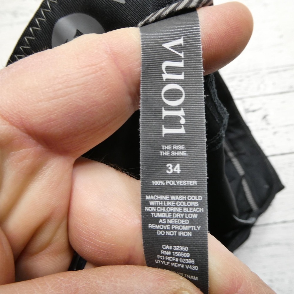 Vuori Pants Mens 34x31 Black The Rise The Shine Performance Golf Casual V430 - Picture 5 of 12